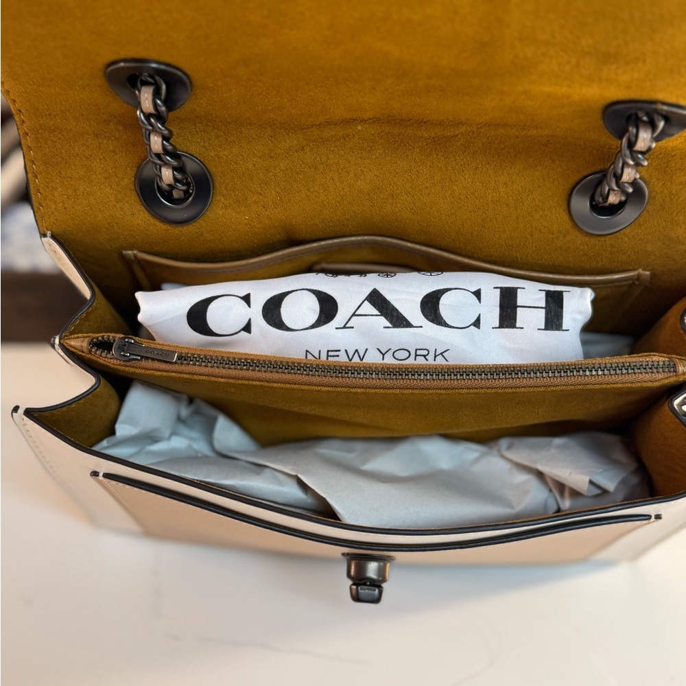Coach Patchwork Parker Shoulder Bag - Tan and Cream - Picture 14 of 15